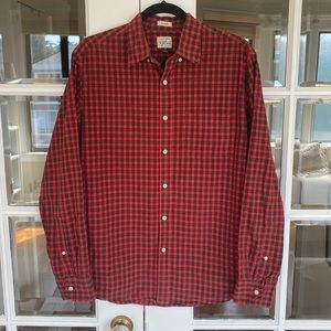 J. Crew Classic Fit Button Down in Red Checker
